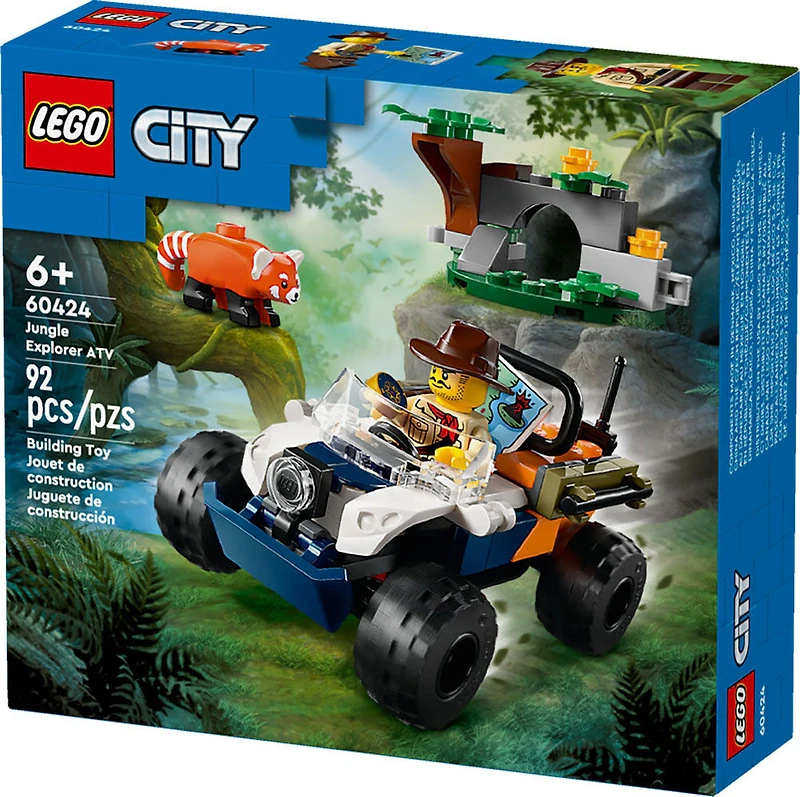 LEGO City Le panda roux et le VTT d'exploration de la jungle Ensemble 60424