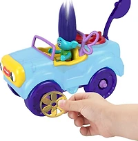 Imaginext DreamWorks Trolls Branch Figure and Buggy Toy Car with Projectile Launcher, 4 Pieces - R Exclusive