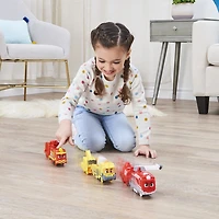 Mighty Express, Train motorisé Nate le rapide avec outil qui fonctionne vraiment et wagon de cargaison, jouets pour enfants à partir de 3 ans
