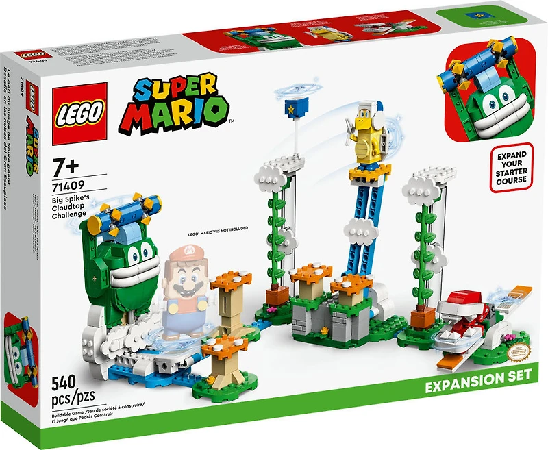 LEGO Super Mario Ensemble d'extension Le défi du nuage de Spike géant 71409 (540 pièces)