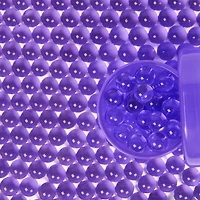 Orbeez Tubes, 400 billes Orbeez gonflées violet royal, cuillère et boîte de transport, jouets sensoriels