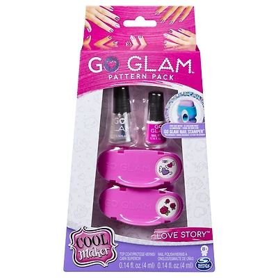 Cool Maker, GO GLAM Love Story Pattern Pack Refill, Decorates 50 Nails with the GO GLAM Nail Stamper