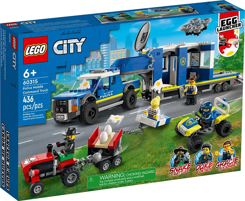 LEGO City Le camion de commandement mobile de la police 60315 Ensemble de construction (436 pièces)