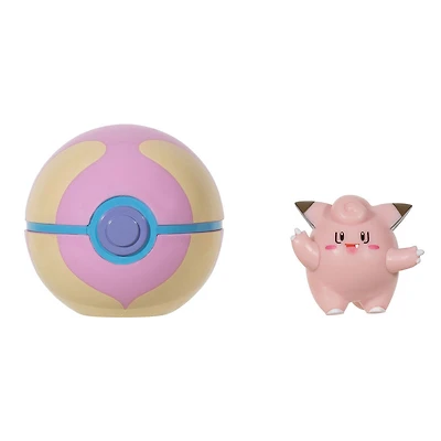 Pokémon Clip 'N' Go - Mélofée et Soin Ball (Clefairy & Heal Ball)