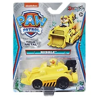 PAW Patrol, Véhicule Rubble en métal moulé True Metal à collectionner, Série Sea Patrol à l'échelle 1:55