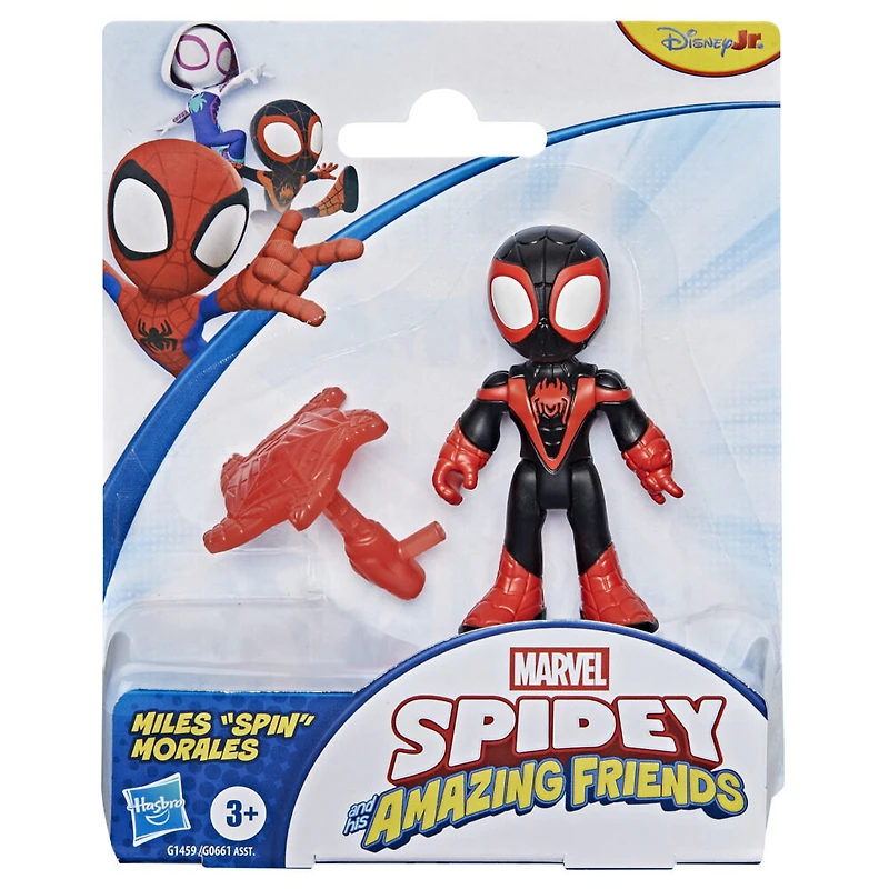 Marvel Spidey et ses Amis Extraordinaires, figurine Miles " Spin " Morales avec accessoire