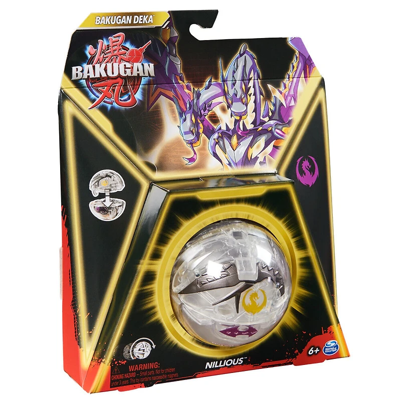 Bakugan Deka, Nillious, Jumbo Collectible, figurine articulée géante personnalisable et cartes à collectionner, Combinez et combattez