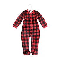 Baby Mode Dormeuse en peluche : Carreaux de buffle rouge 0-3M