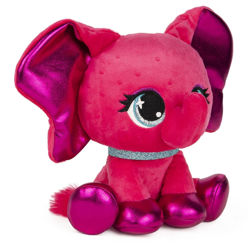 P.Lushes Designer Fashion Pets, Bella L'Phante, éléphante en peluche, édition spéciale, turquoise/or, 15,2 cm