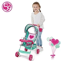 Poussette Sarah pour poupée, Mint Heart