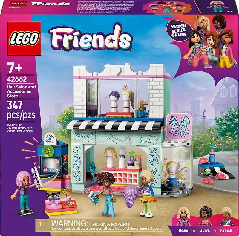 LEGO Friends Hair Salon and Accessories Store Building Set - Hair Salon Toy for Girls and Boys - 42662