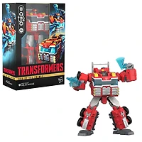 Transformers Age of the Primes, figurine Rescue Bot Heatwave classe Voyageur