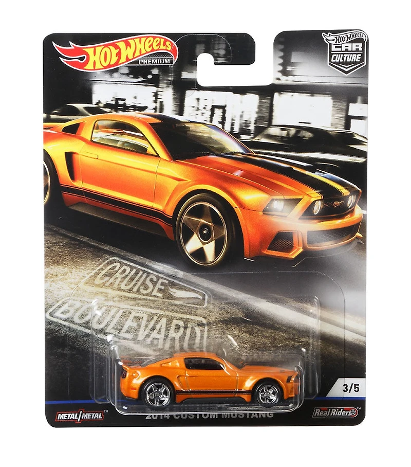 Hot Wheels - Véhicule '14 Custom Mustang