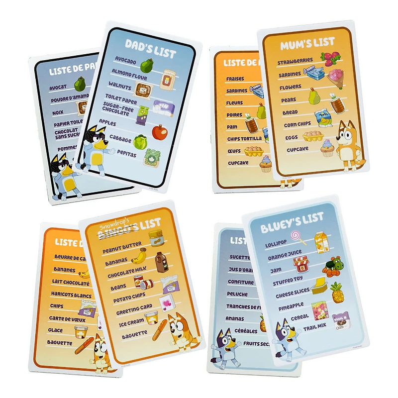 Bluey Shopping List Game