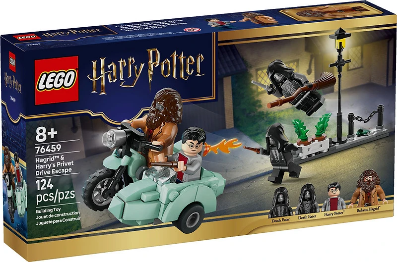 LEGO Harry Potter L'Évasion de Privet Drive de Hagrid et Harry - Ensemble de Construction - Jouet de Moto - 76459