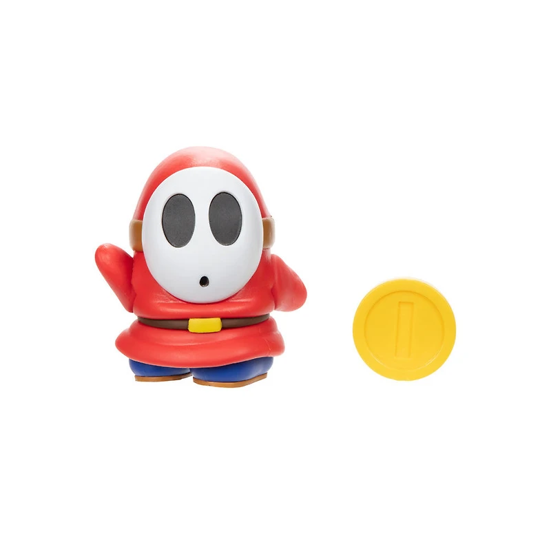 Super Mario 4 Inch Figure - Shy Guy with Coin
