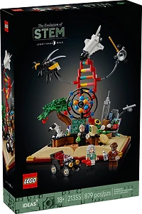 LEGO Ideas The Evolution of STEM Building Set - Minifigures of Scientists Sir Isaac Newton, Marie Curie and George Washington Carver - 21355