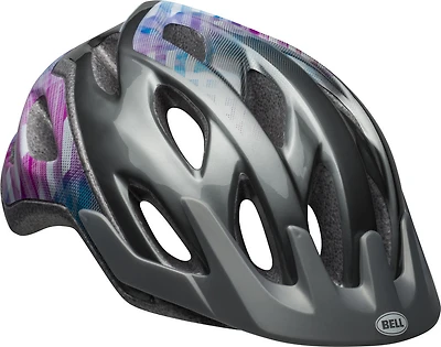 Cadence Adult Silver Watercolour Helmet