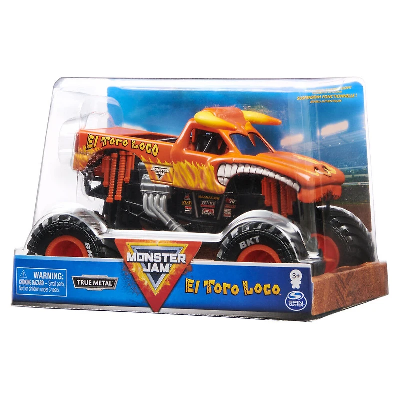 Monster Jam, Official El Toro Loco Monster Truck, Collector Die-Cast Vehicle