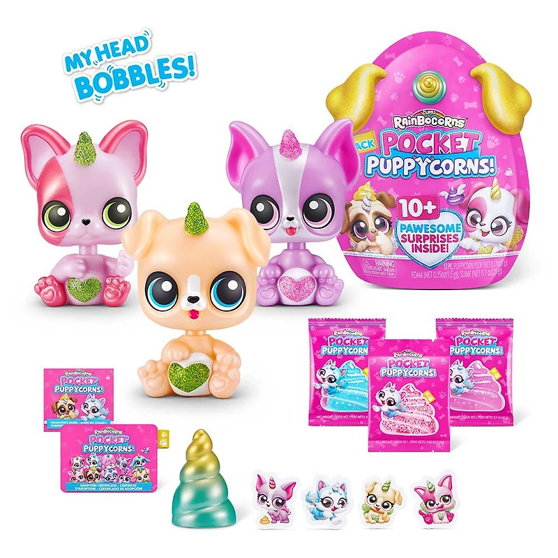 Ensemble de Rainbocorn Puppycorn de poche par ZURU