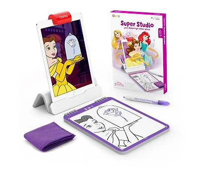 Osmo - Super Studio Disney Princess - Pour apprendre à dessiner et se perfectionner - Pour iPad ou tablette Fire (Une base Osmo, non incluse, est nécessaire pour jouer)