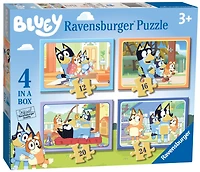 Ravensburger Bluey - Ensemble de 4 casse-têtes (12, 16, 20, 24 pièces)