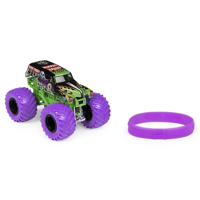 Monster Jam, Official Grave Digger Monster Truck, Die-Cast Vehicle, Nitro Neon Series