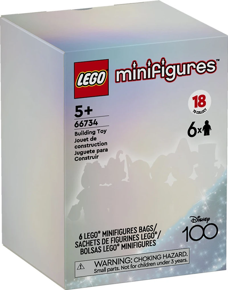 LEGO Ensemble de 6 figurines Disney 100 66734 Ensemble de jeu de construction