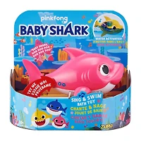 Jouet de bain rose Bébé Requin Robo Alive à piles pour chanter et nager par ZURU