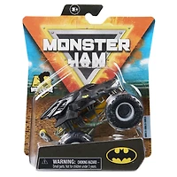 Monster Jam, Monster truck Batman officiel, véhicule en métal moulé, série Heroes and Villains, échelle 1:64
