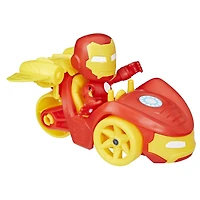 Marvel Spidey et ses Amis Extraordinaires, coffret Bolide Iron Man, figurine avec véhicule et accessoire, jouets préscolaires
