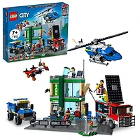 LEGO City La poursuite policière à la banque 60317 Ensemble de construction (915 pièces)