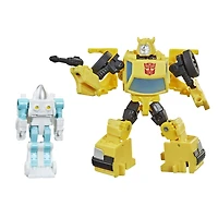 Transformers Buzzworthy Bumblebee War for Cybertron - Bumblebee de classe Origine et Spike Witwicky