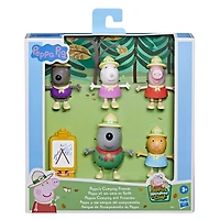 Peppa Pig Peppa's Camping Friends Figure Pack Preschool Toy, Includes 5 Figures and 1 Accessory, Features Mr. Wolf Figure - R Exclusive