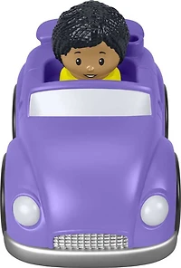 Fisher-Price Little People Wheelies Purple Convertible Toy Car