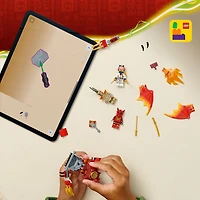 LEGO NINJAGO Ensemble de Combat : Rrobot Dragon de Kai, Jouet Robot, Ensemble de Jeu avec 3 Figurines 71851