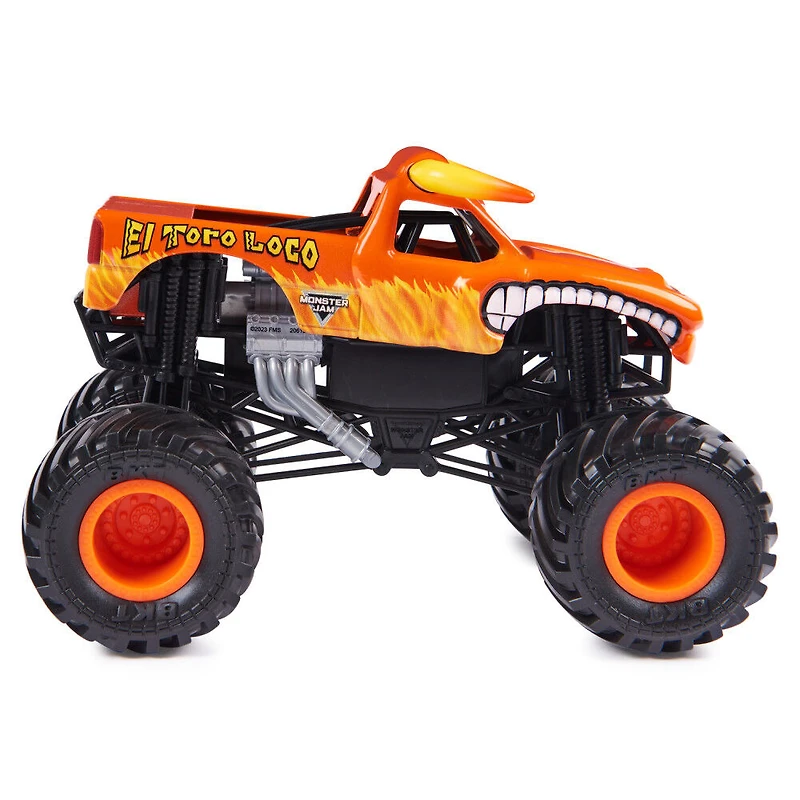 Monster Jam, Monster truck El Toro Loco officiel, véhicule en métal moulé à collectionner