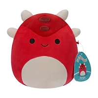 Squishmallows de 19 cm - Sergio le dino à armure rouge