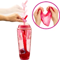 Barbie Pop Reveal Poupée de la série Fruit, thème cocktail à la pastèque avec 8 surprises dont 1 animal de compagnie et des accessoires, slime, parfum et changement de couleur