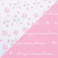 Ensemble de 2 draps-housses en microfibre pour lit de bébé Sammy & Lou Floral