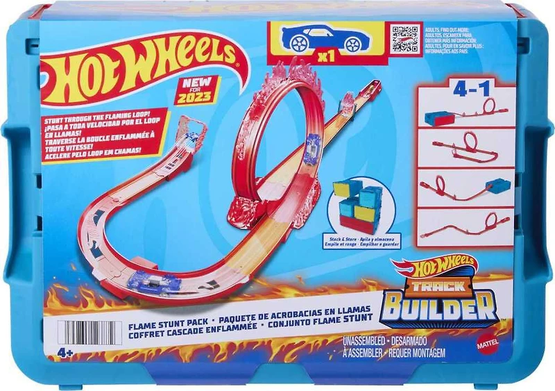 Hot Wheels Track Builder Flame Stunt Pack