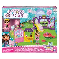 Gabby's Dollhouse Kitty Fairy Garden Party, 18-Piece Playset with 3 Toy Figures, Surprise Toys and Dollhouse Accessories