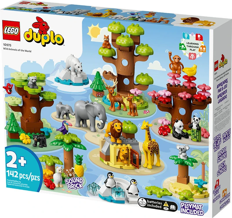 LEGO DUPLO Wild Animals of the World 10975 Building Toy (142 Pieces)