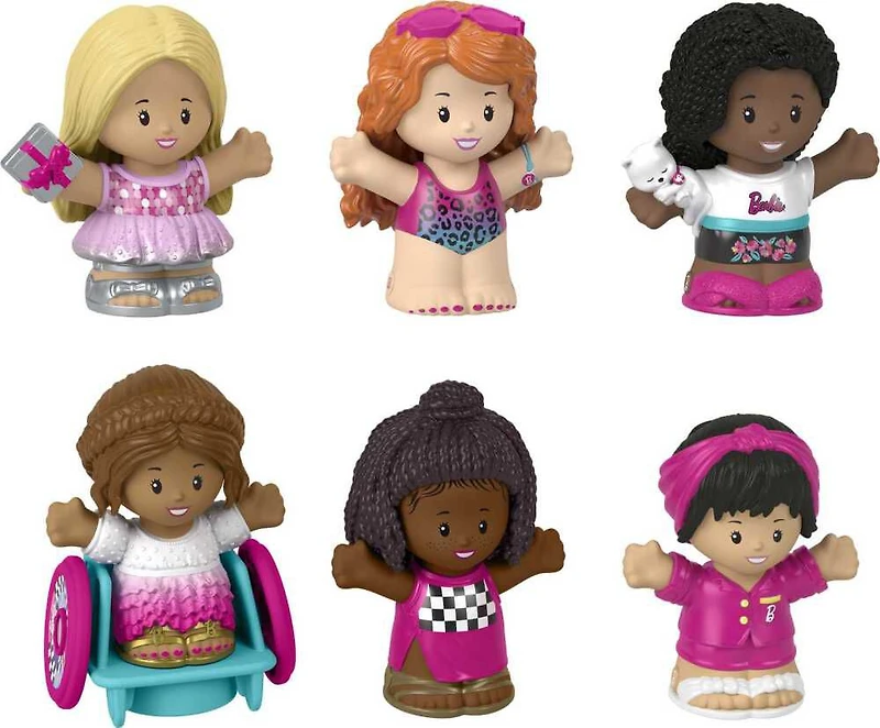 Fisher-Price Little People Barbie Coffret de 6 figurines