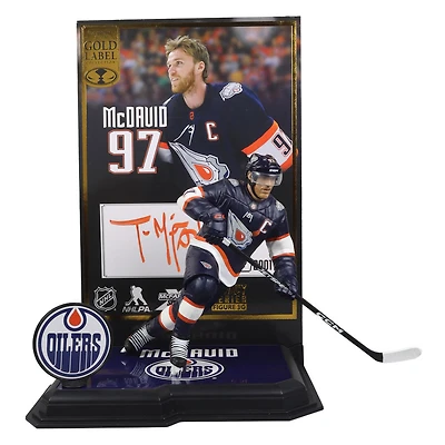 McFarlane's SportsPicks-NHL 7"Posed Fig - Connor McDavid (Edmonton Oilers) Étiquette d'or avec autographe