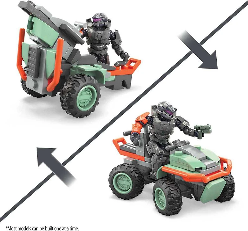 MEGA - Halo - Escorte Mongoose de l'UNSC, 4 micro-figurines, 134 pces