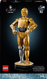 LEGO Star Wars C-3PO Buildable Droid Figure, Collectible Nostalgic Gift Idea for Adults 75398