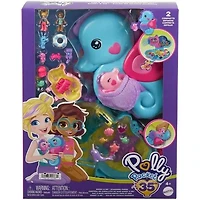 Polly Pocket Sac à main Hippocampes Papa et Moi, 2micro-poupées