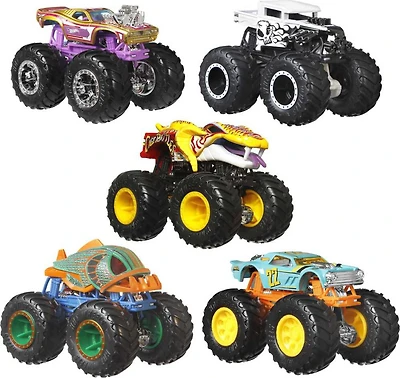 Hot Wheels Monster Trucks Savage Smashers Rolling Warriors 5 Pack - R Exclusive