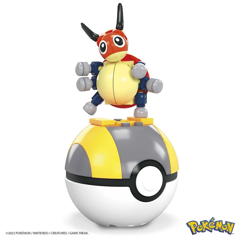 Coffret de construction Coxy Pokémon MEGA avec 38 pièces et Pokéball
